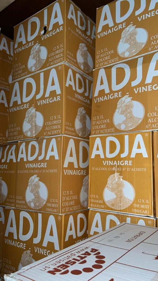 Carton. Vinaigre  adja 1litre 12 bouteille